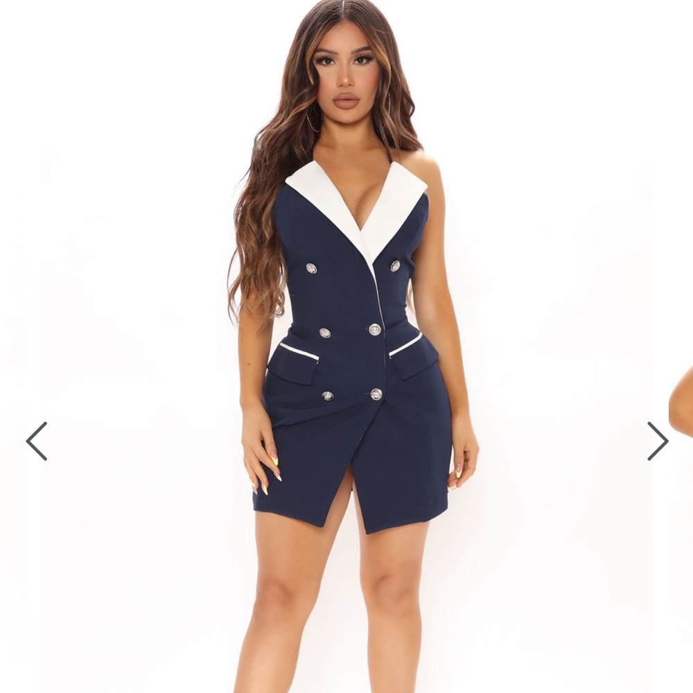 Making it official mini dress